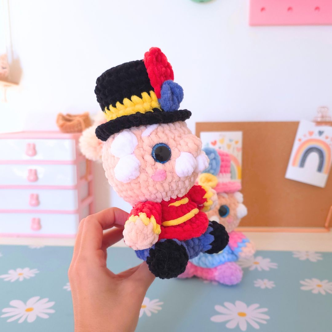 Mini Nutcracker โ Low-Sew Amigurumi Crochet Pattern PDF