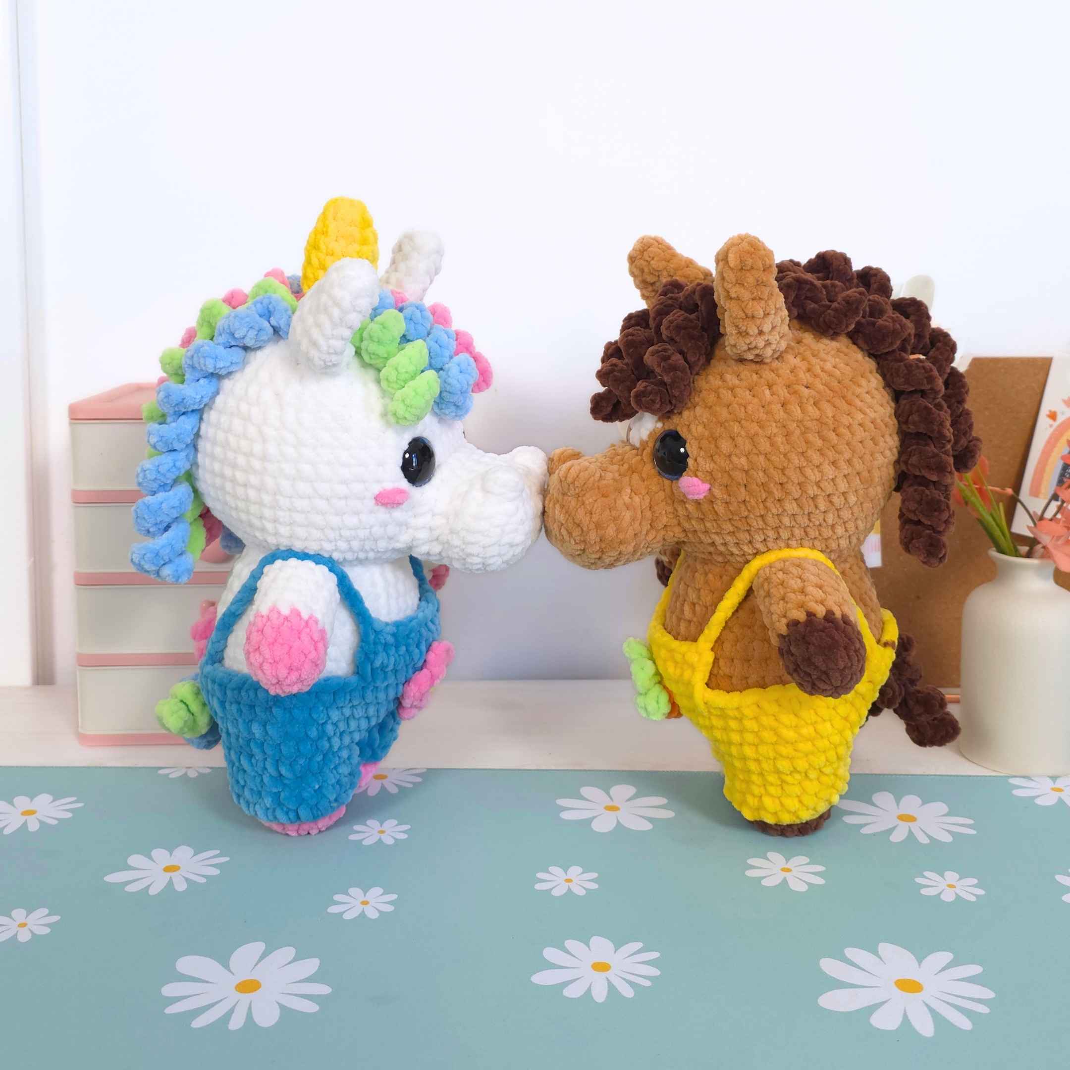 Cute Horse and Unicorn Low-Sew Amigurumi Crochet Pattern PDF - HUGurumi