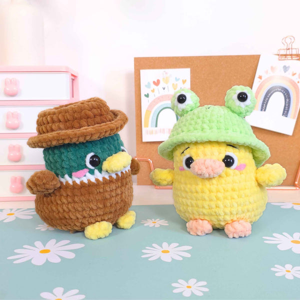 Cute Mallard and Duck No-Sew Amigurumi Crochet Pattern PDF - HUGurumi