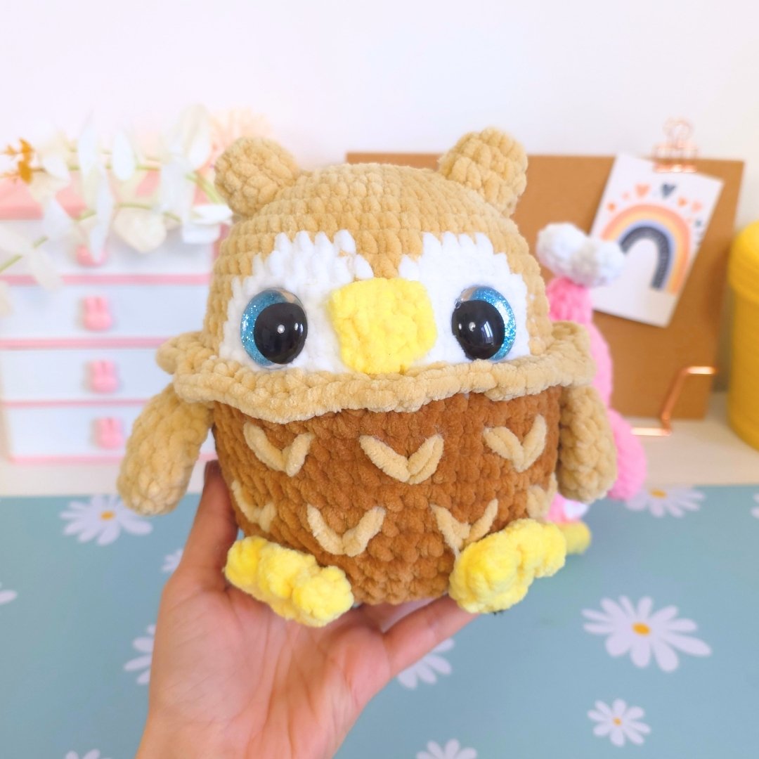 Cute Owl 2-in-1 Amigurumi Crochet Pattern PDF - HUGurumi