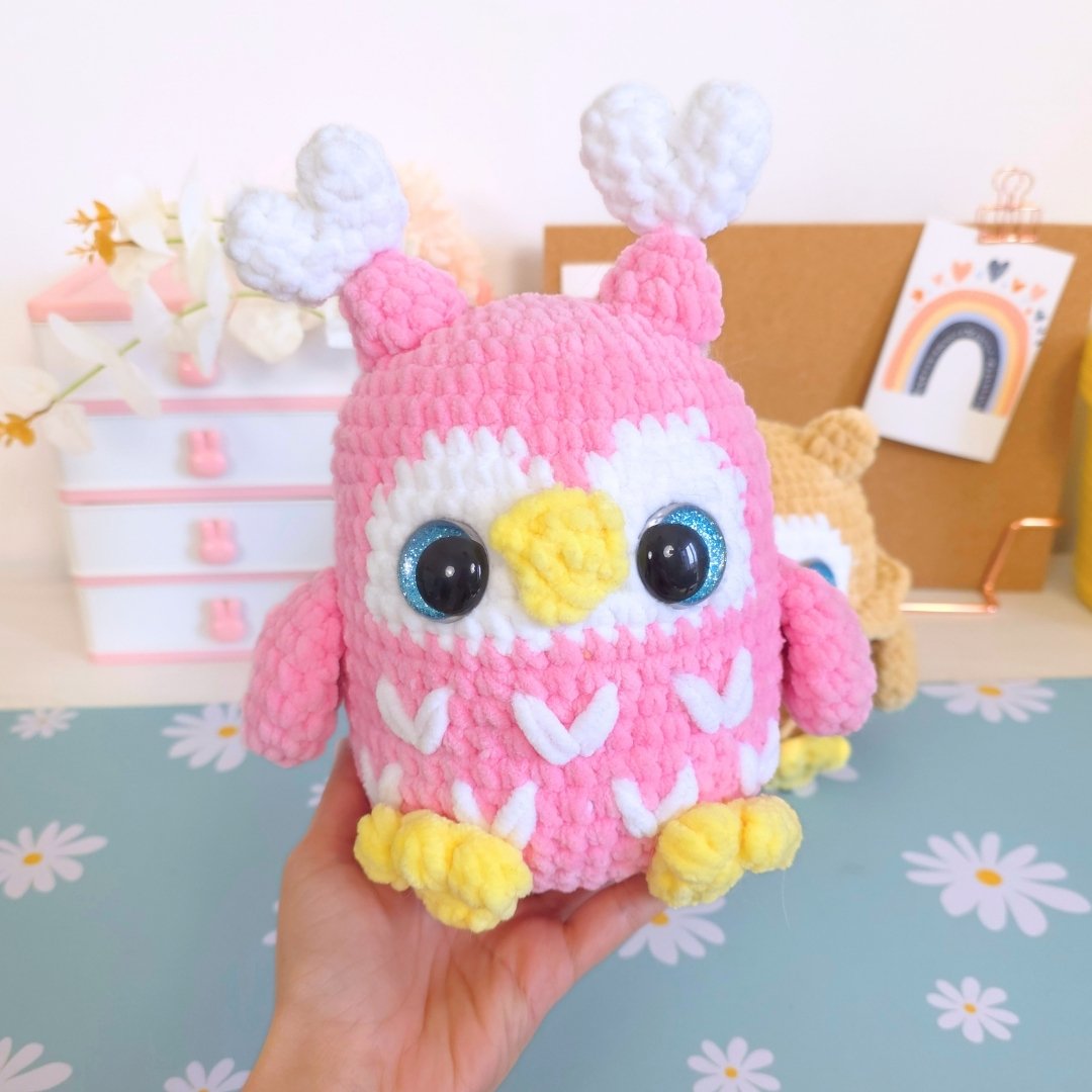 Cute Owl 2-in-1 Amigurumi Crochet Pattern PDF - HUGurumi