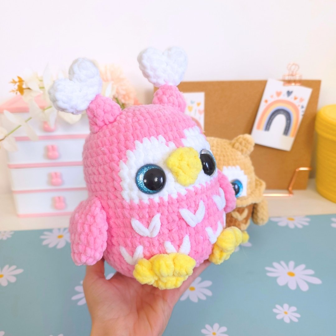Cute Owl 2-in-1 Amigurumi Crochet Pattern PDF - HUGurumi