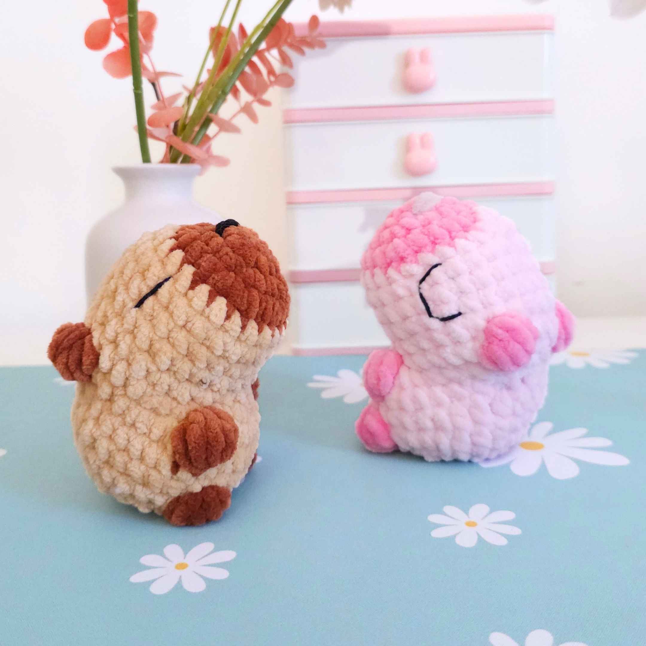 Cute Capybara No-Sew Amigurumi Crochet Pattern PDF - HUGurumi