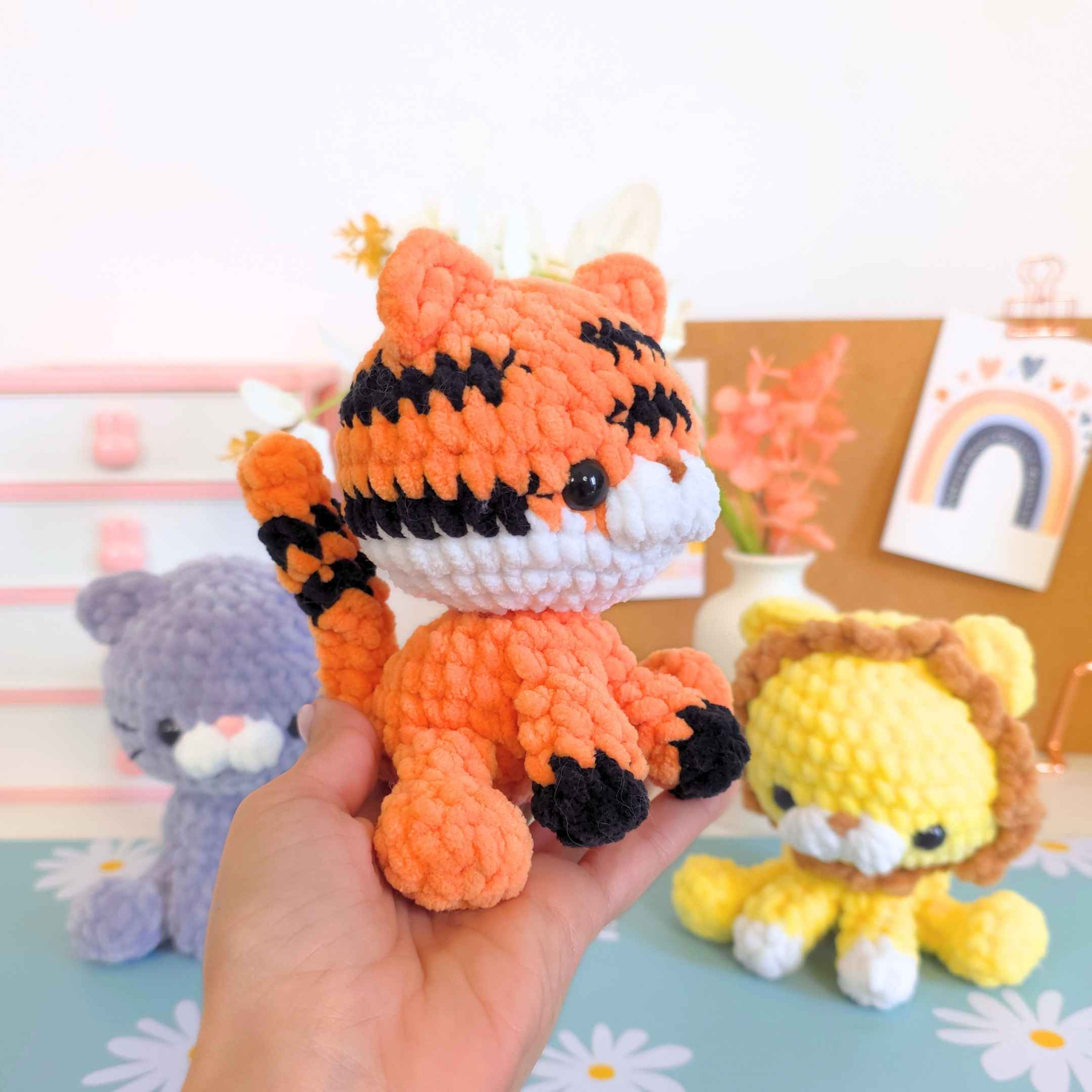 Cute Cat Lion Tiger No-Sew Amigurumi Crochet Pattern PDF Bundle - HUGurumi