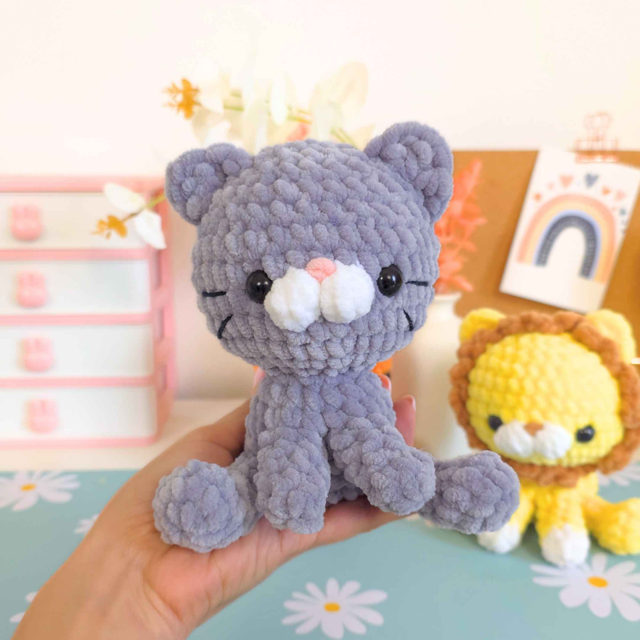 Cute Cat Lion Tiger No-Sew Amigurumi Crochet Pattern PDF Bundle - HUGurumi