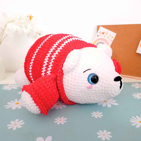 Cute Polar Bear Amigurumi Crochet Pattern PDF - HUGurumi