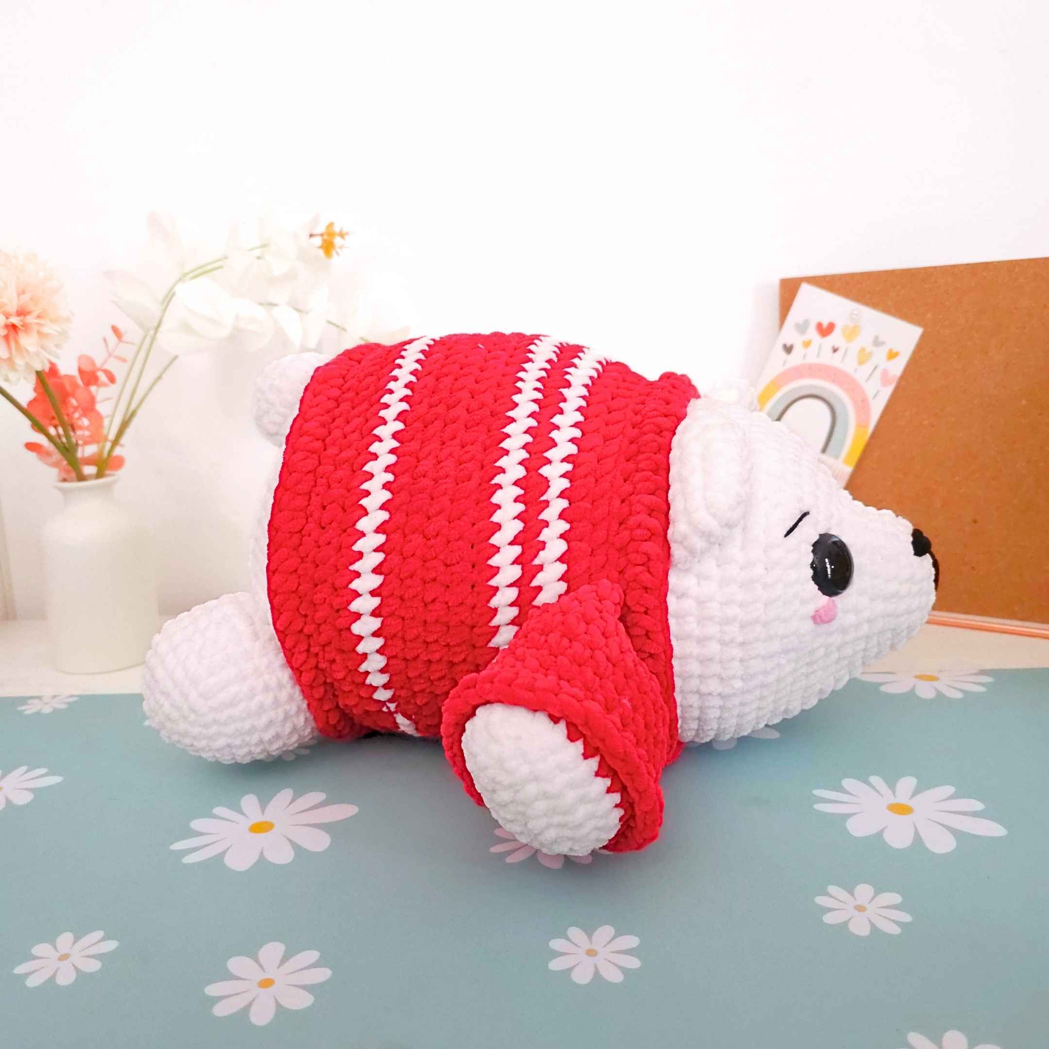 Cute Polar Bear Amigurumi Crochet Pattern PDF - HUGurumi