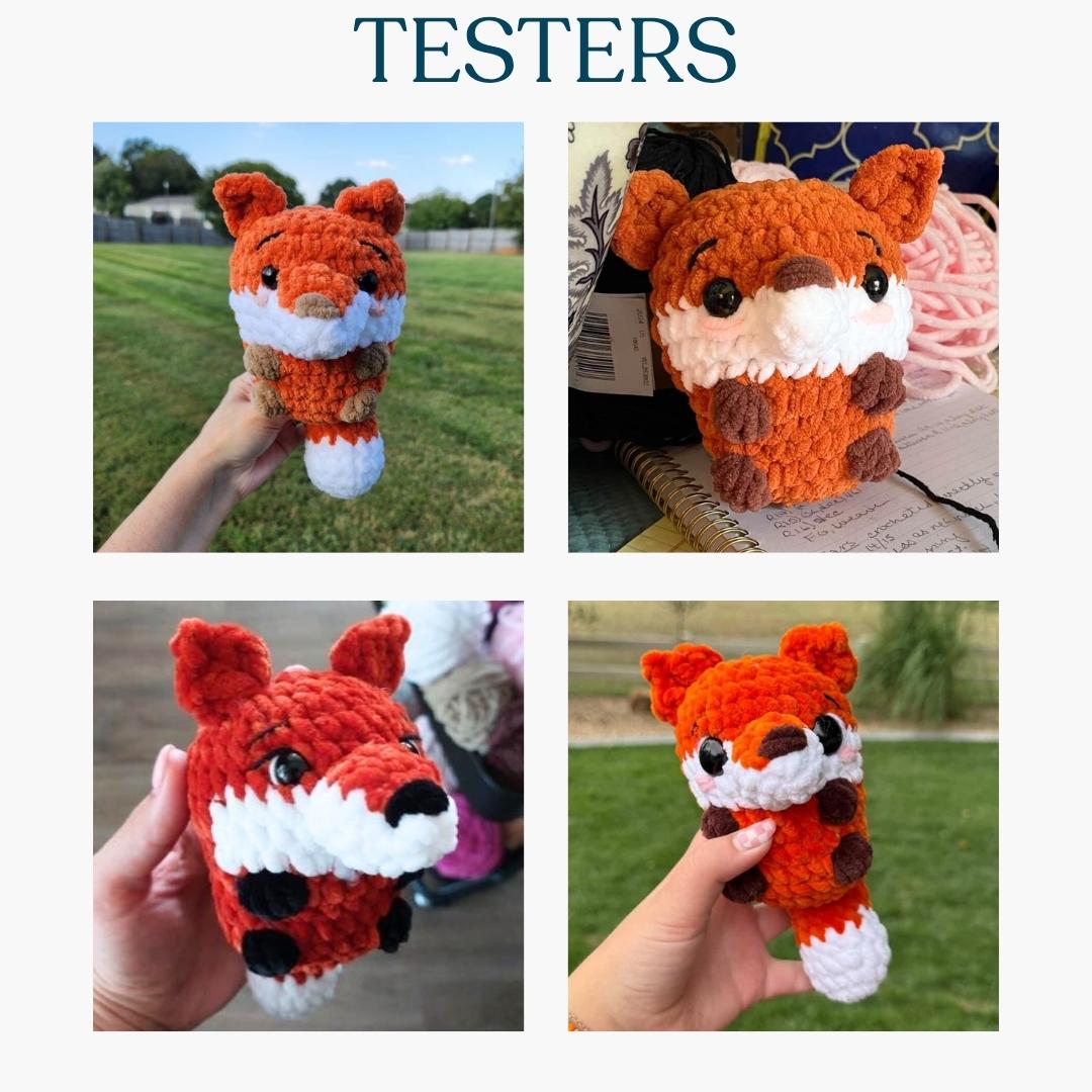 Cute Fox Low-Sew Amigurumi Crochet Pattern PDF - HUGurumi