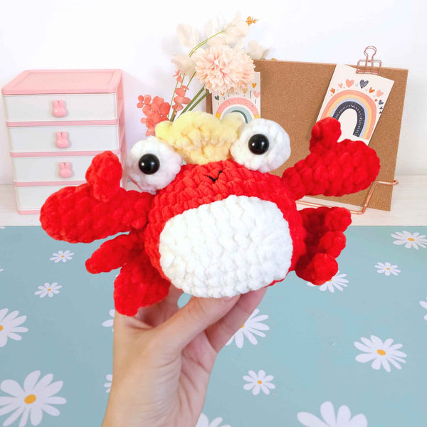 Cute King Crab Amigurumi Crochet Pattern PDF - HUGurumi