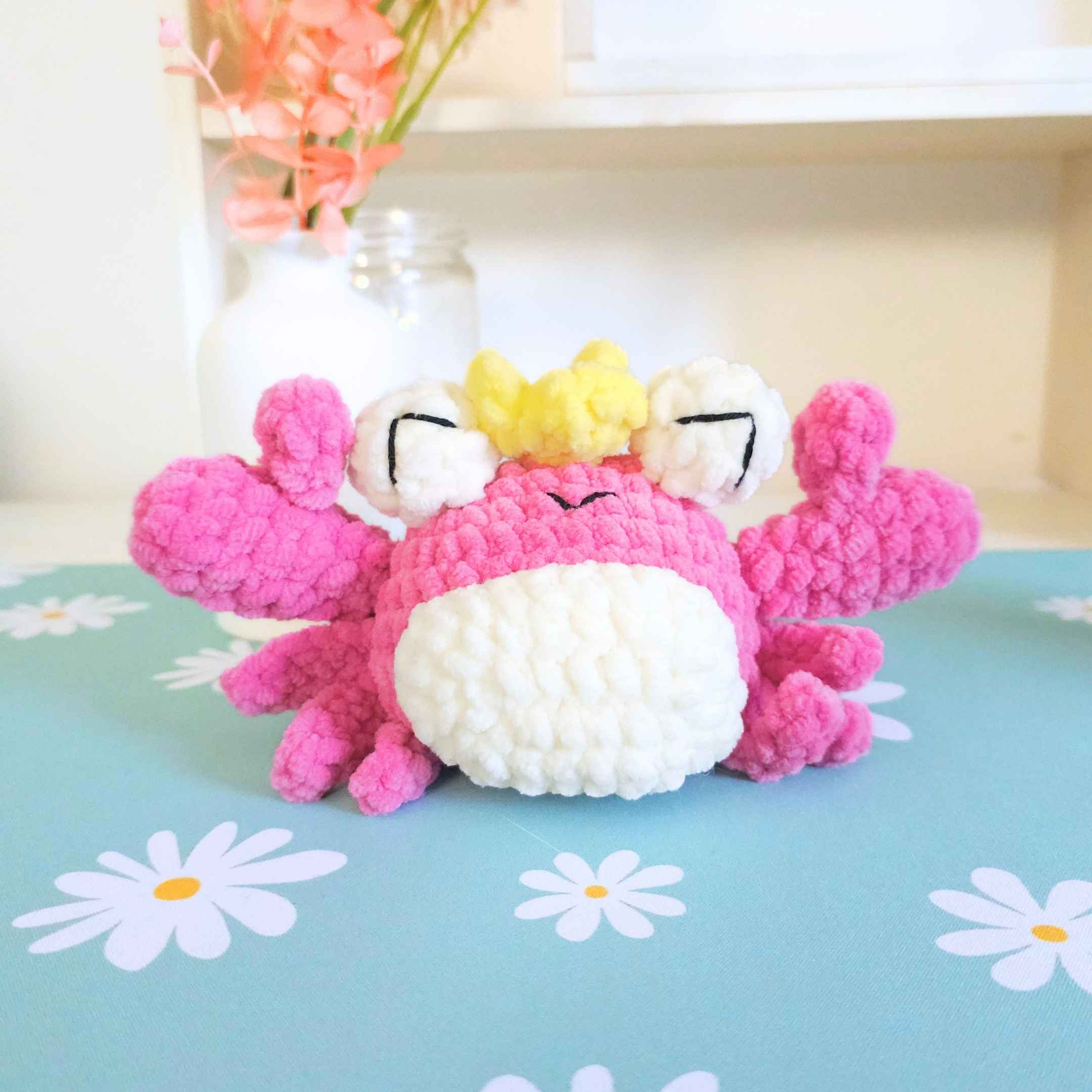 Cute King Crab Amigurumi Crochet Pattern PDF - HUGurumi