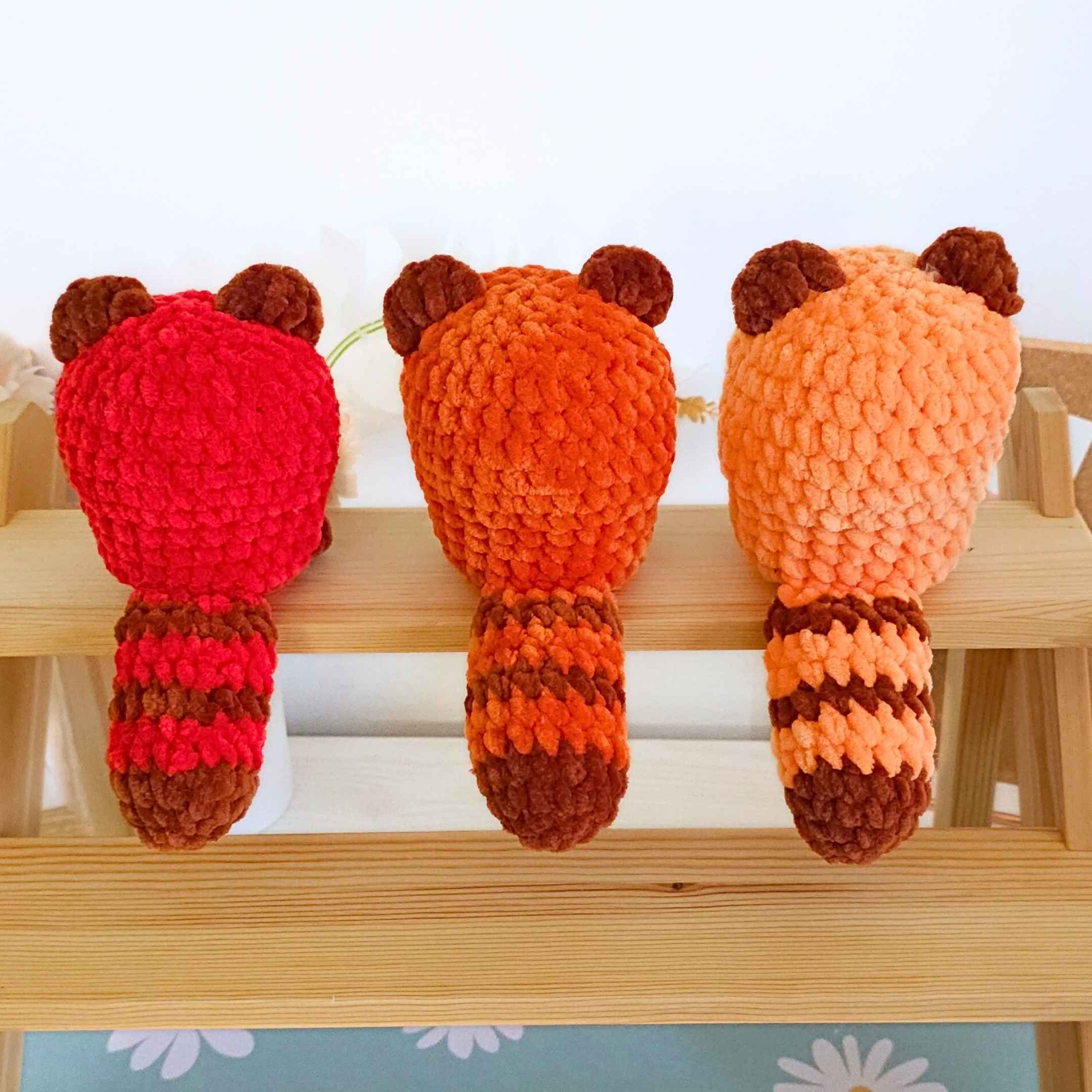 Cute Red Panda No-Sew Amigurumi Crochet Pattern PDF - HUGurumi
