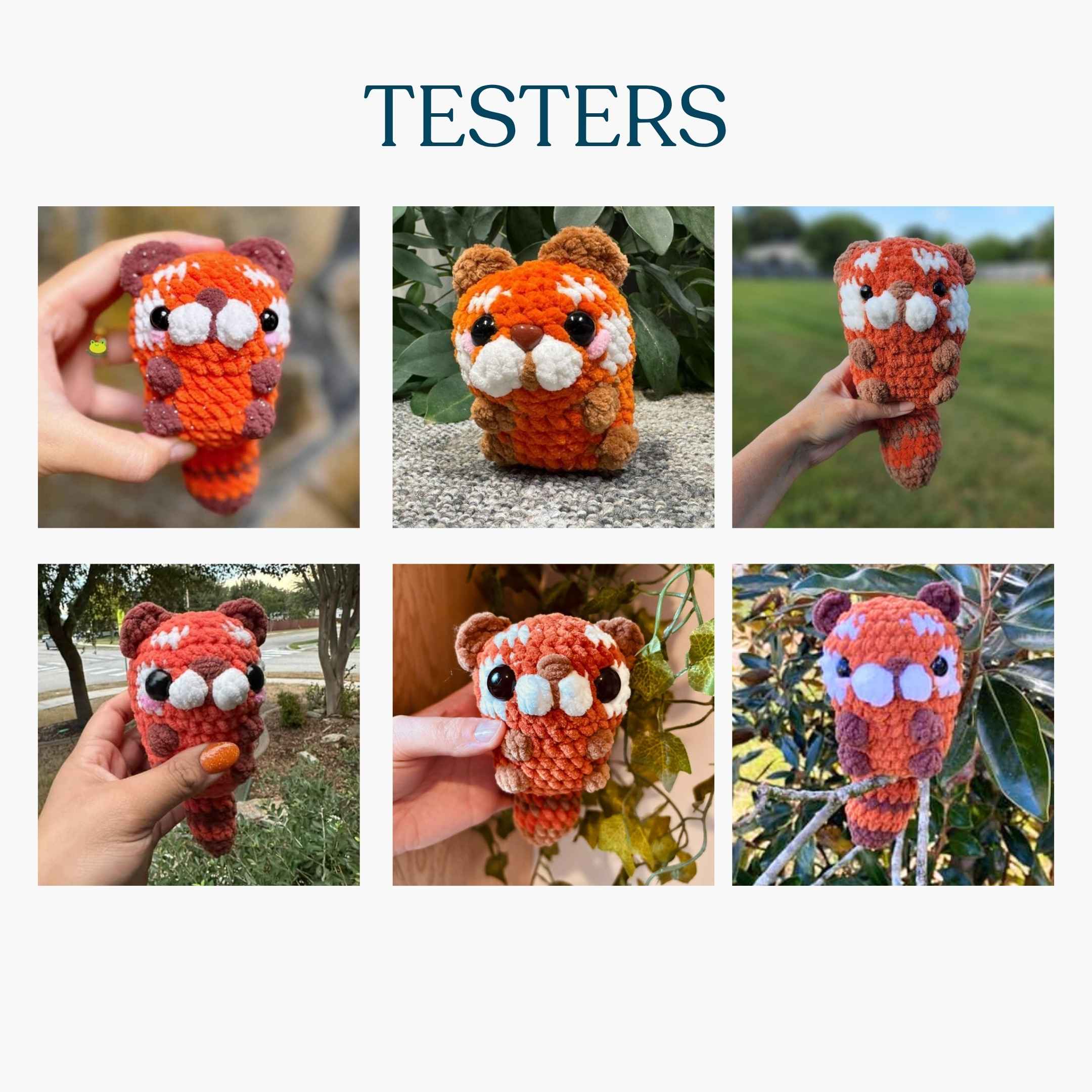 Cute Red Panda No-Sew Amigurumi Crochet Pattern PDF - HUGurumi
