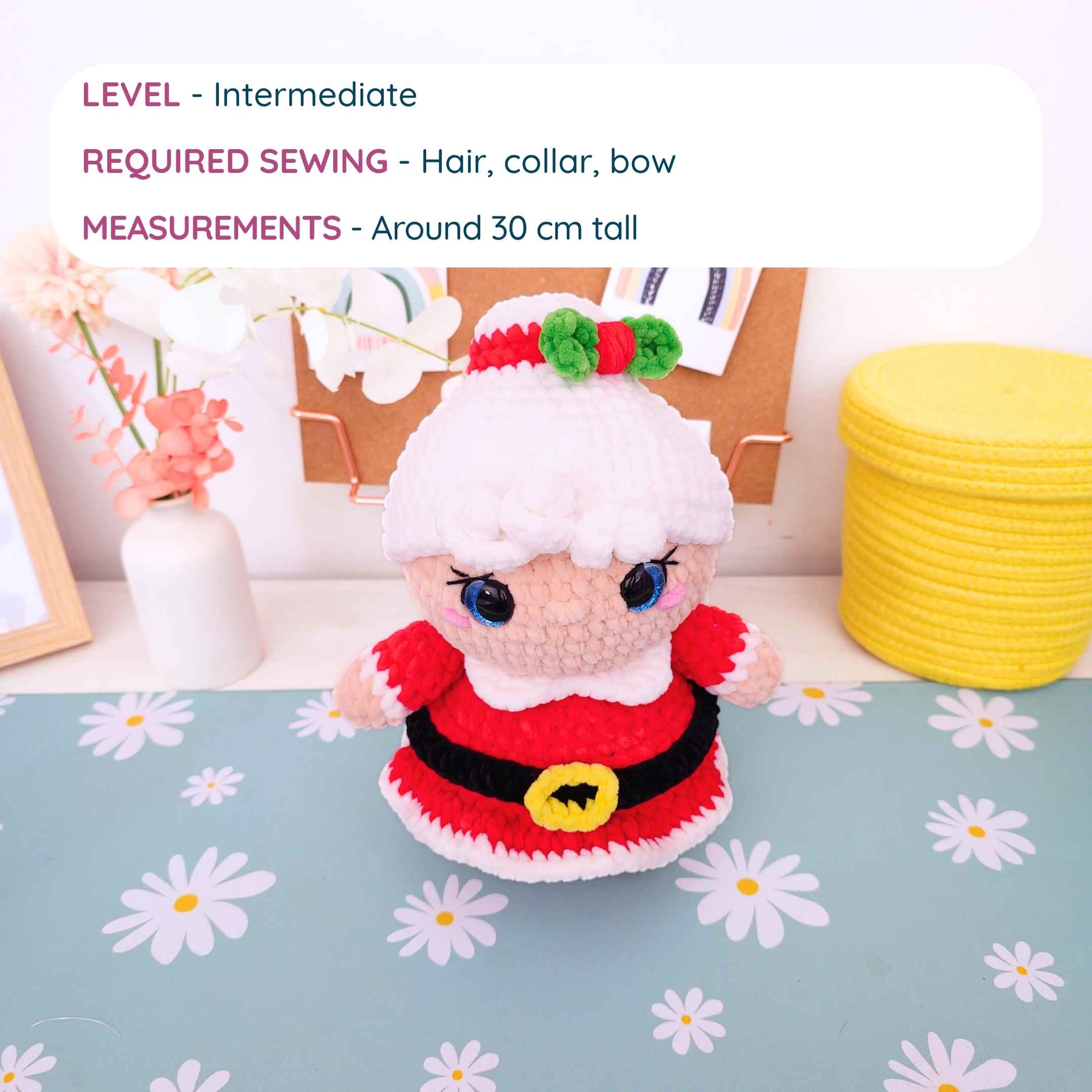 Cute Santa and Mrs Claus Amigurumi Crochet Pattern PDF Bundle - HUGurumi
