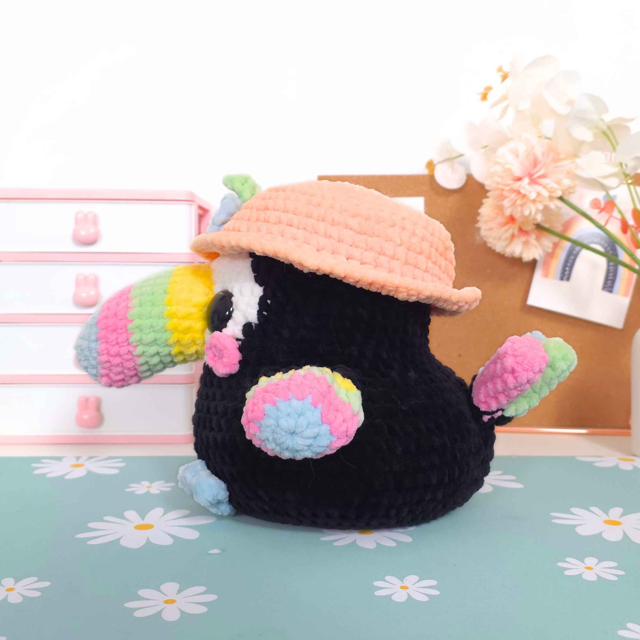 Cute Toucan Amigurumi Crochet Pattern PDF - HUGurumi