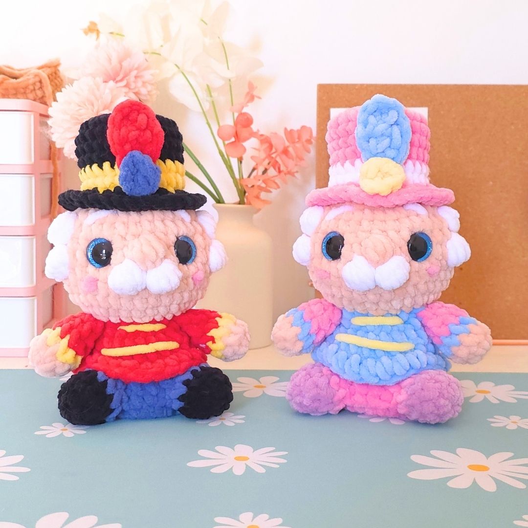 Mini Nutcracker – Low-Sew Amigurumi Crochet Pattern PDF