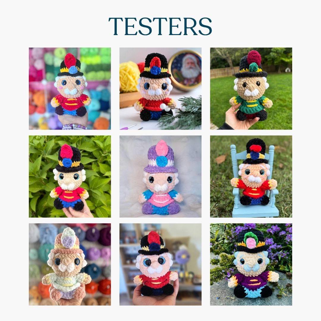 Mini Nutcracker – Low-Sew Amigurumi Crochet Pattern PDF
