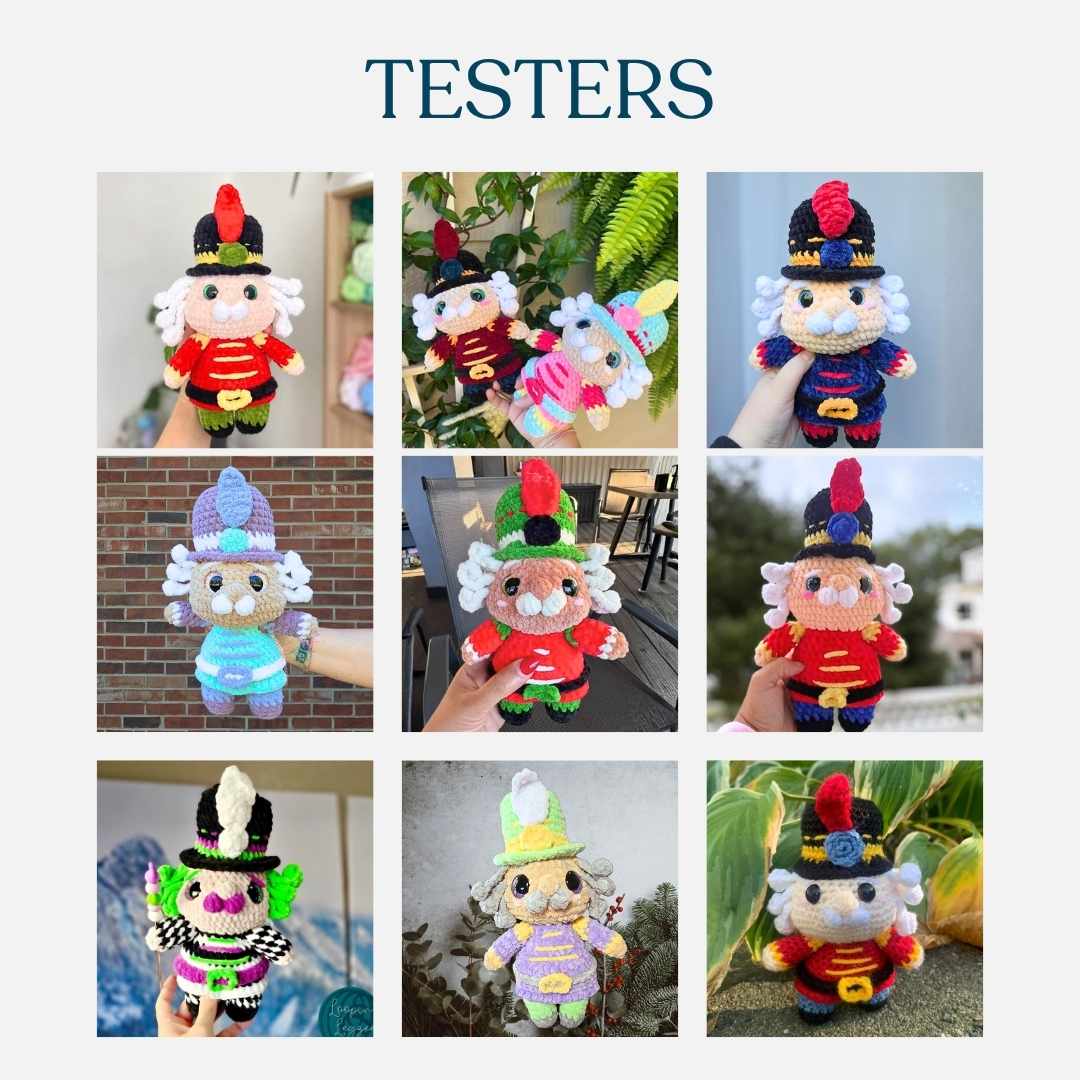 Cute Nutcracker Low-Sew Amigurumi Crochet Pattern PDF - HUGurumi