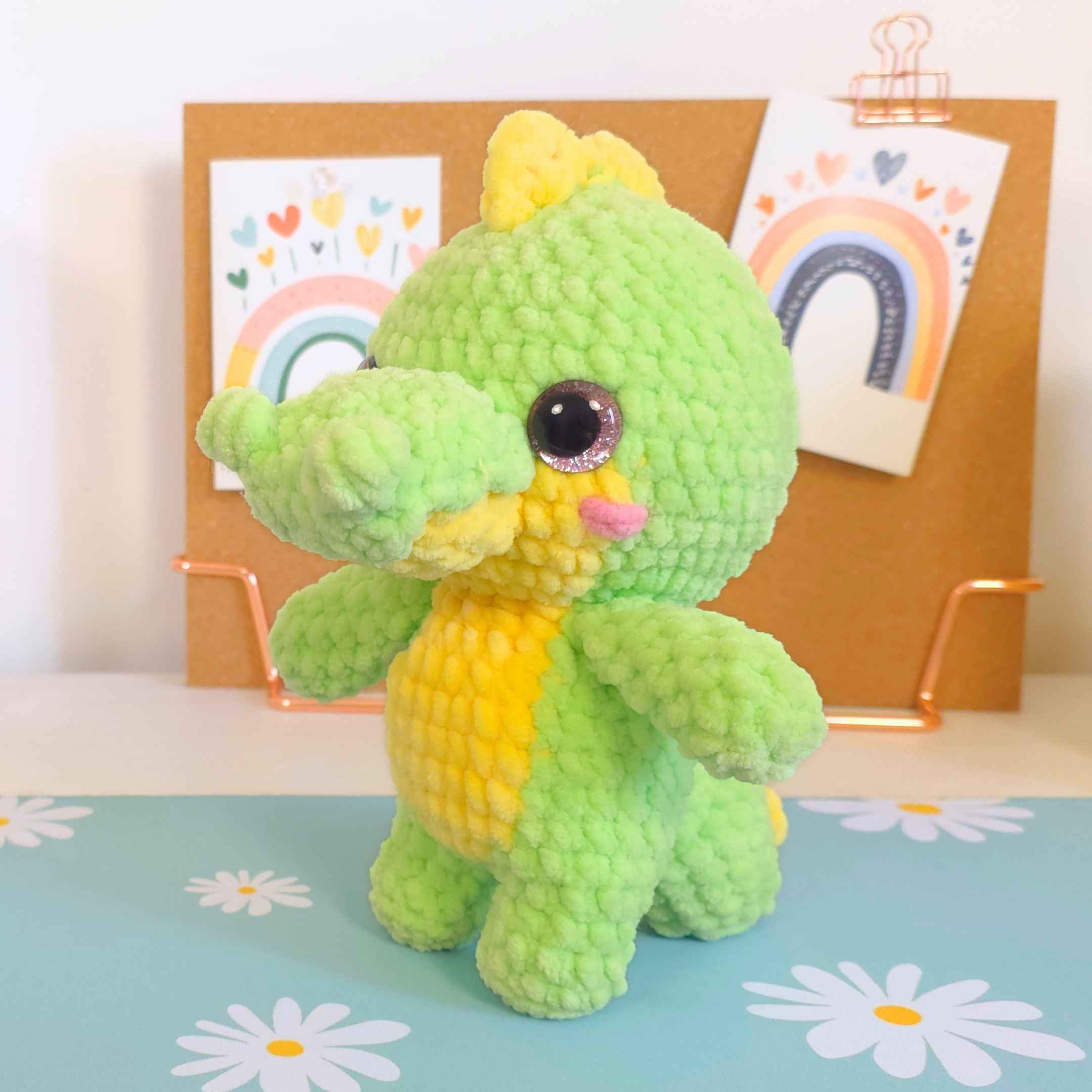 Cute Crocodile with Overalls Amigurumi Crochet Pattern PDF - HUGurumi