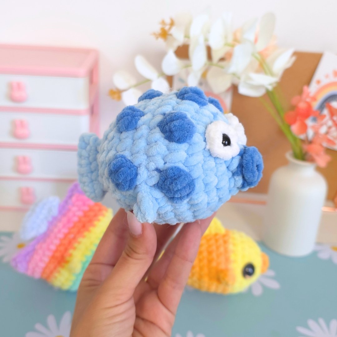 Cute Fish 3-in-1 No-Sew Amigurumi Crochet Pattern PDF - HUGurumi