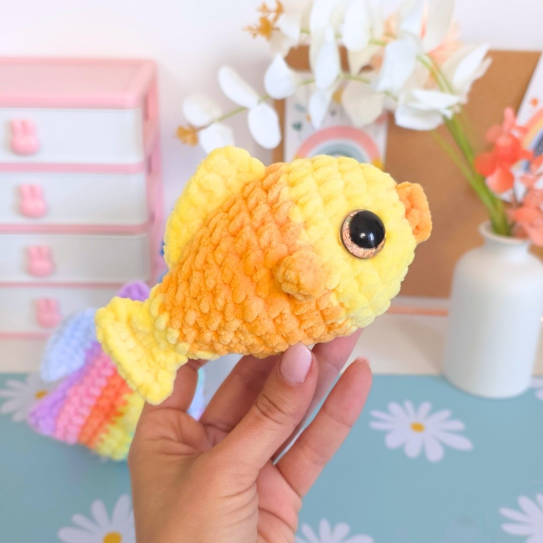 Cute Fish 3-in-1 No-Sew Amigurumi Crochet Pattern PDF - HUGurumi