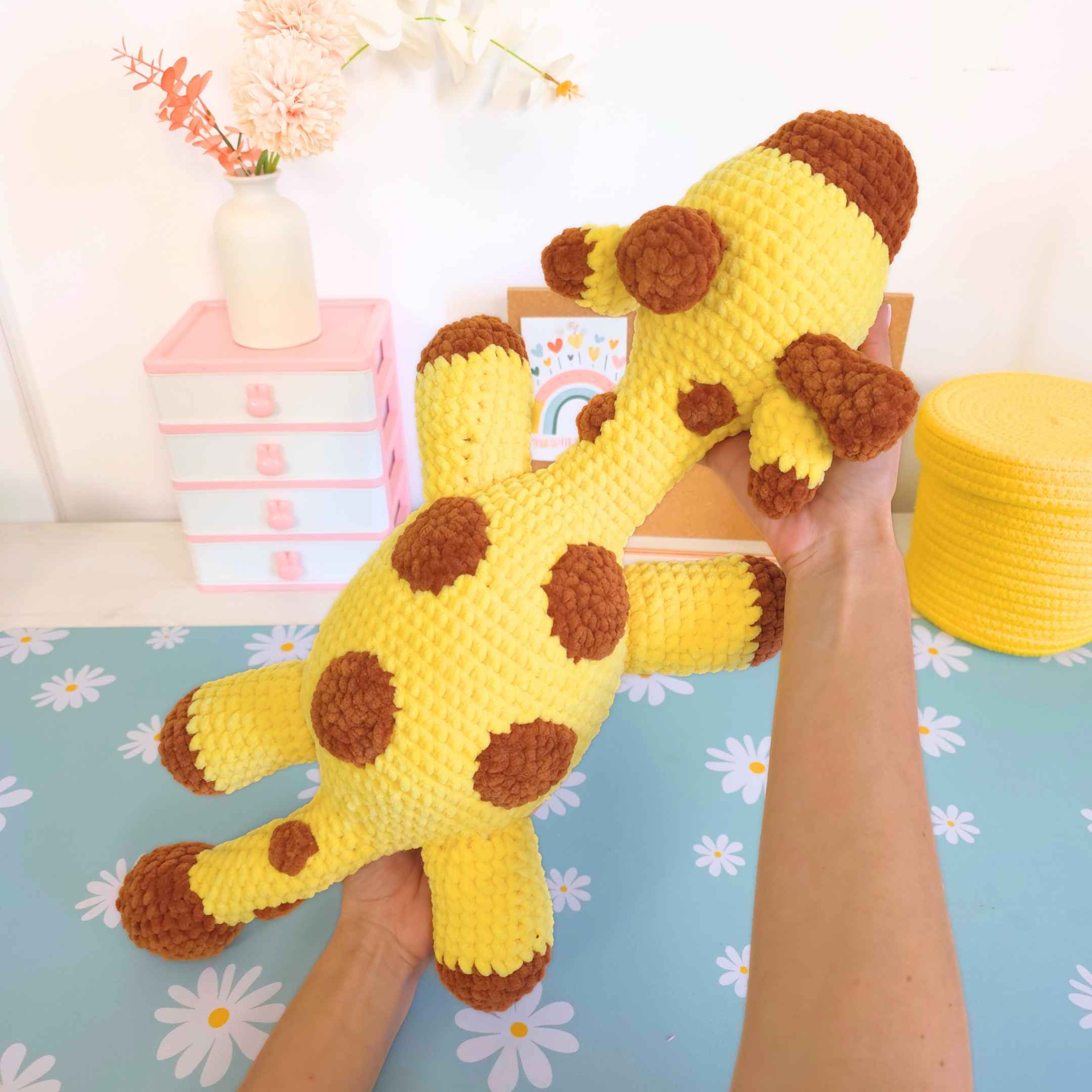Cute Giraffe Huggable Plush Amigurumi Crochet Pattern PDF - HUGurumi