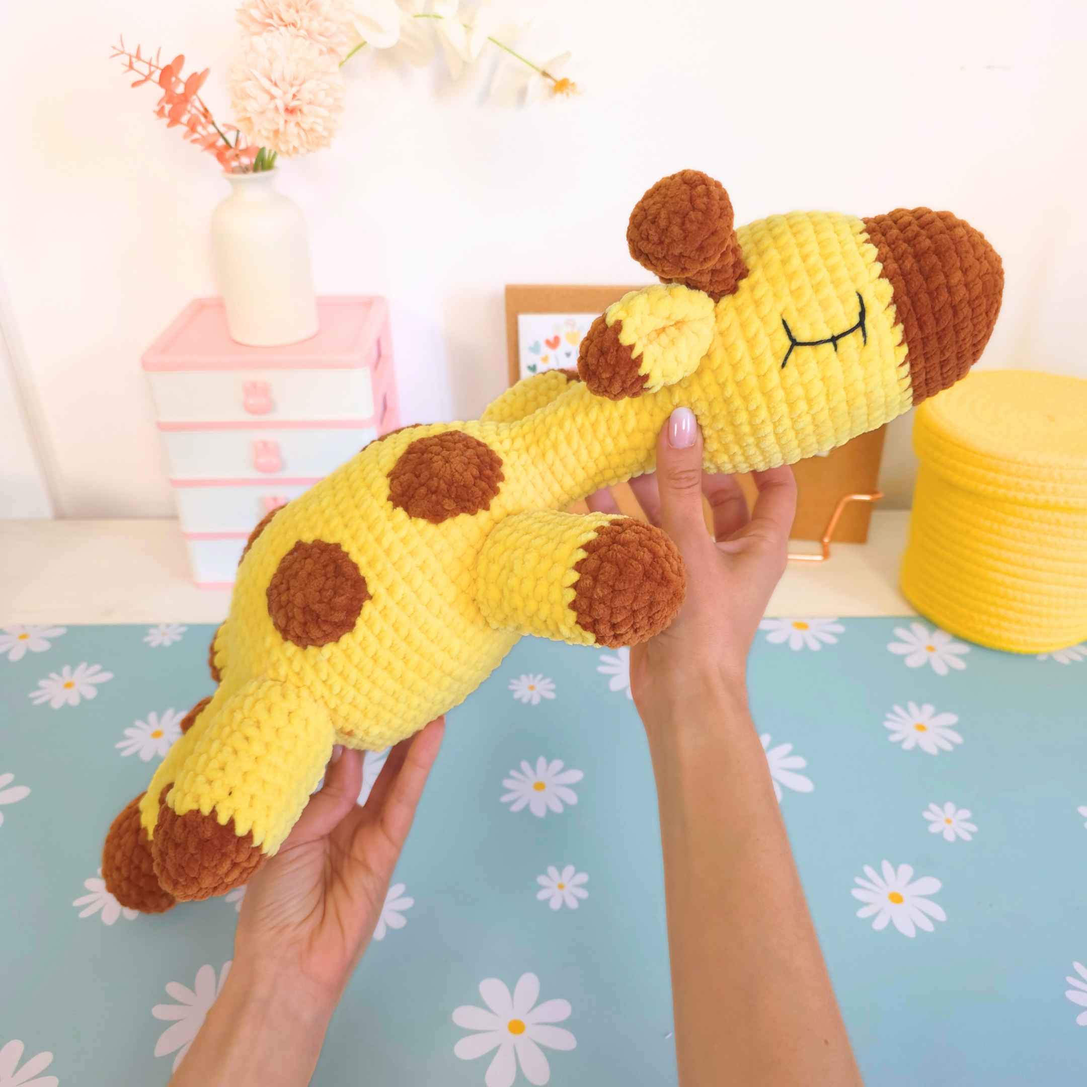 Cute Giraffe Huggable Plush Amigurumi Crochet Pattern PDF - HUGurumi