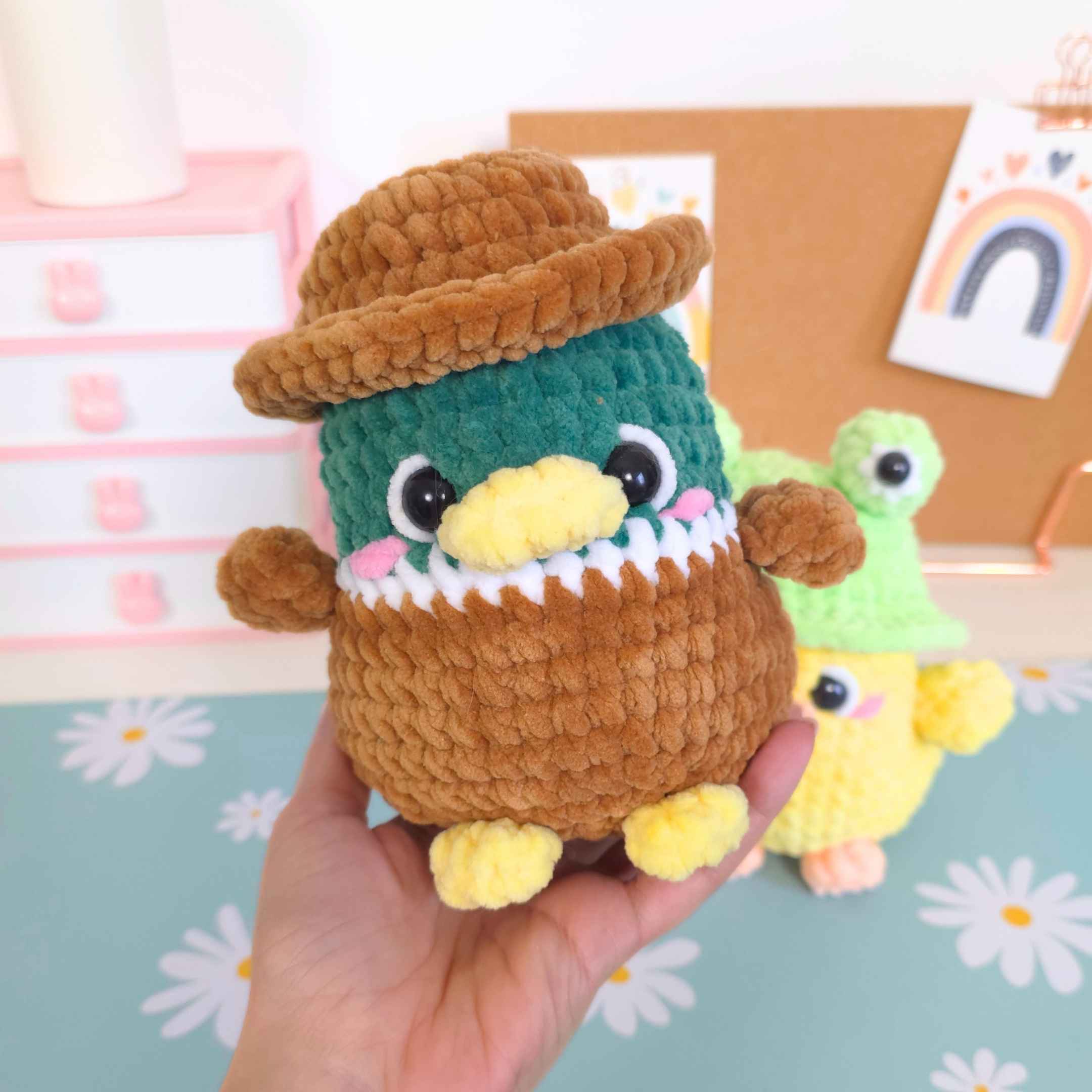 Cute Mallard and Duck No-Sew Amigurumi Crochet Pattern PDF - HUGurumi