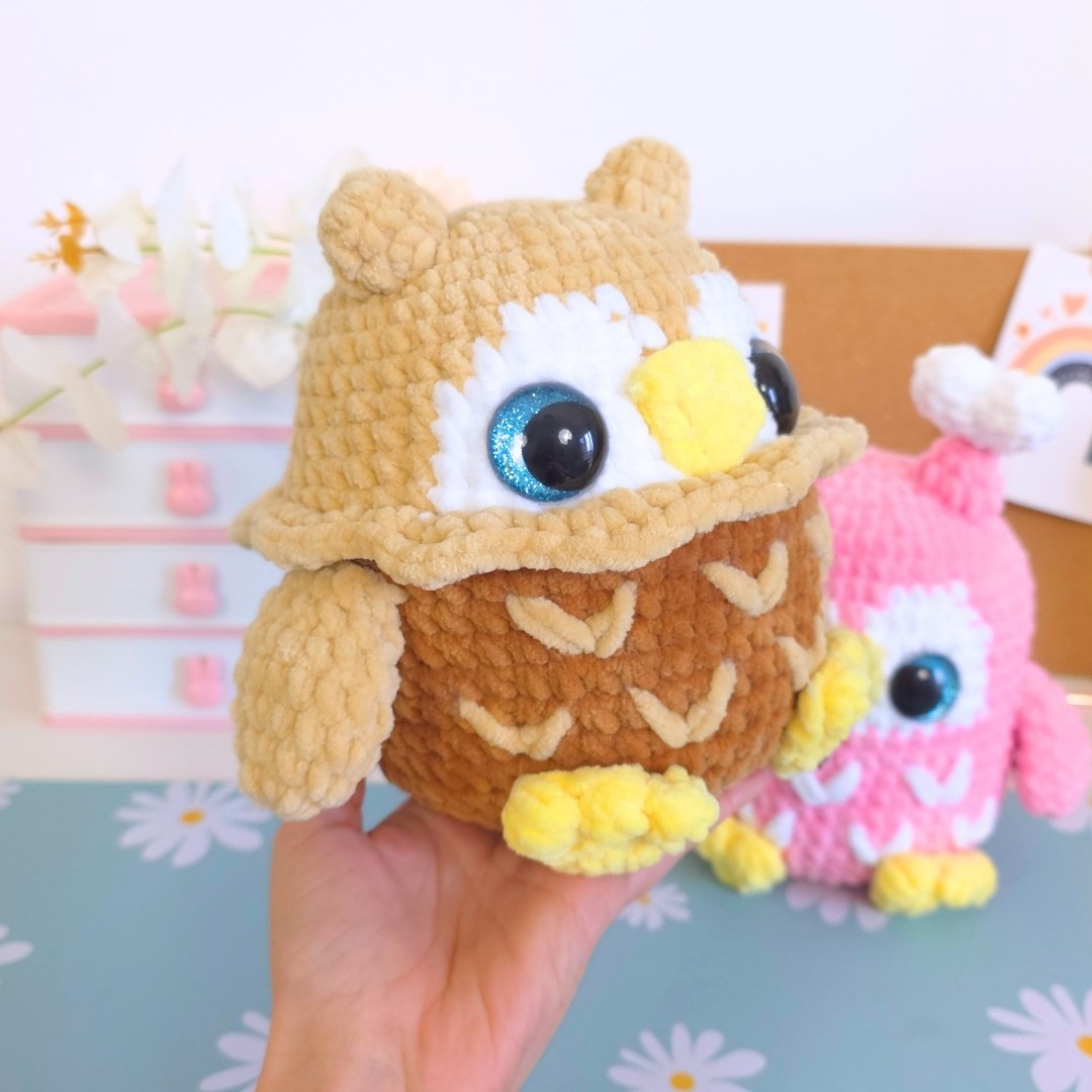 Cute Owl 2-in-1 Amigurumi Crochet Pattern PDF - HUGurumi