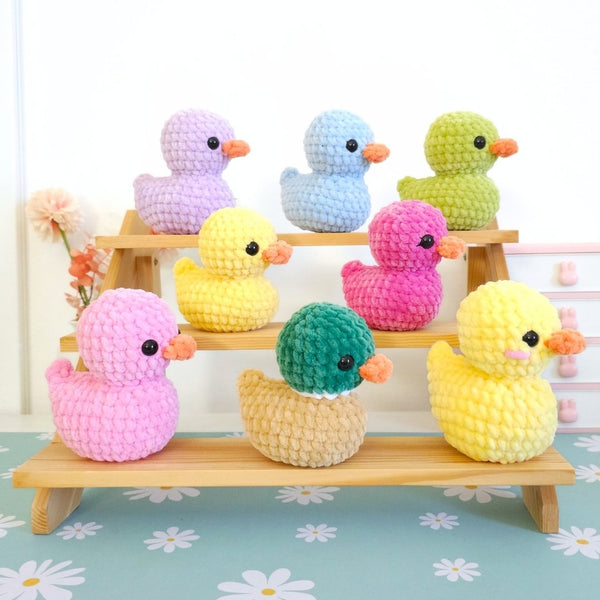 Cute Rubber Duck No-Sew Amigurumi Crochet Pattern PDF - HUGurumi