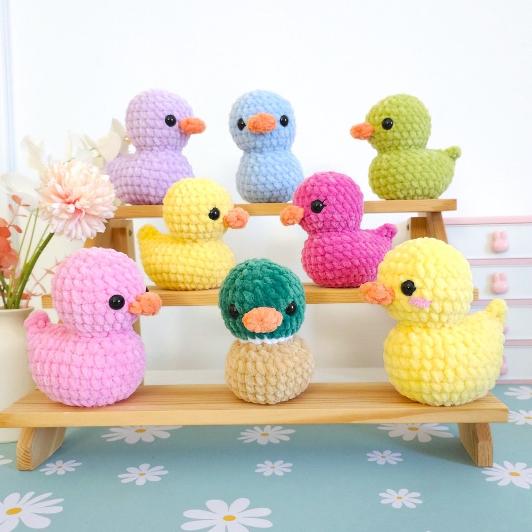 Cute Rubber Duck No-Sew Amigurumi Crochet Pattern PDF - HUGurumi
