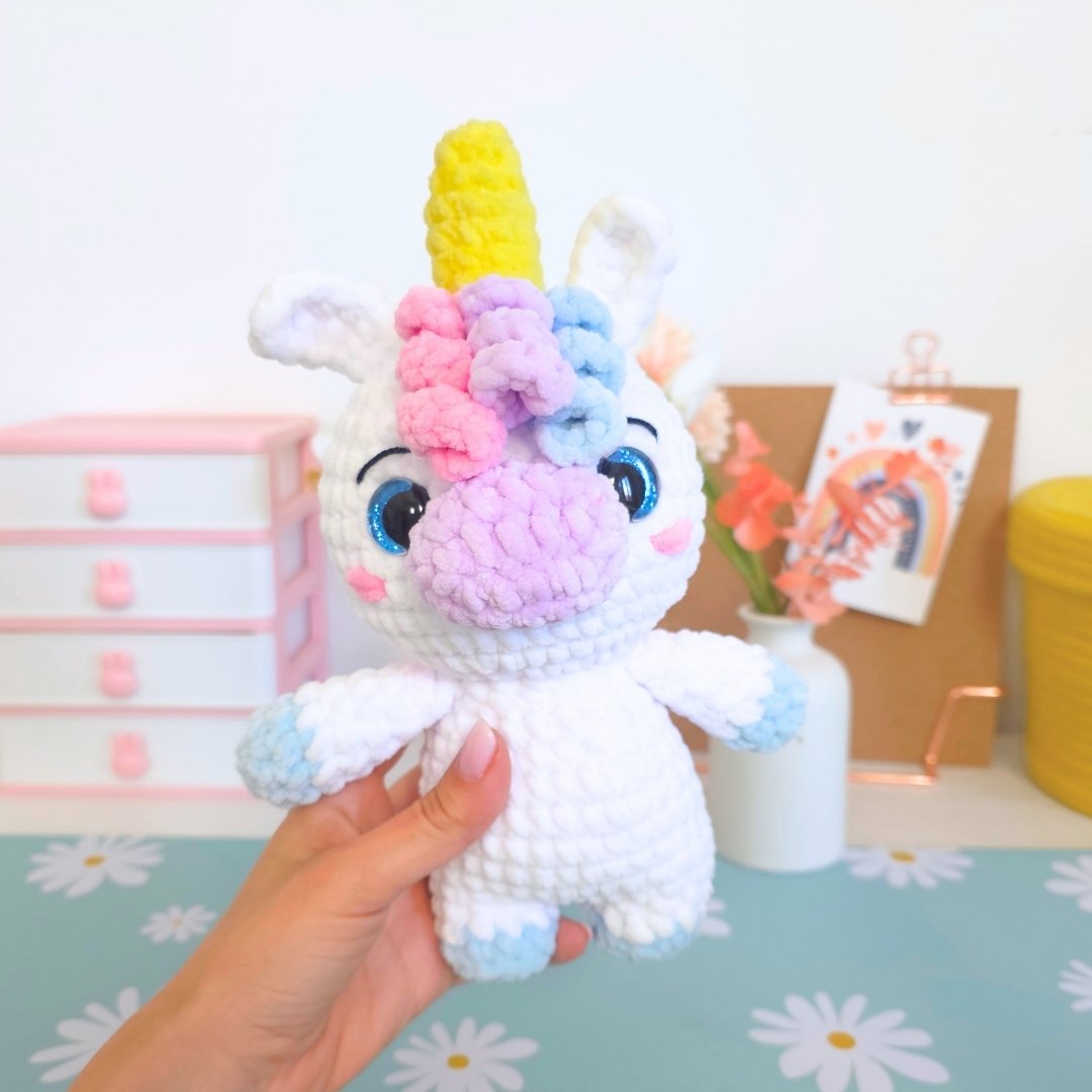 Cute Unicorn with Hoodie Amigurumi Crochet Pattern PDF - HUGurumi