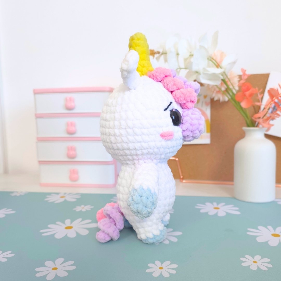 Cute Unicorn with Hoodie Amigurumi Crochet Pattern PDF - HUGurumi
