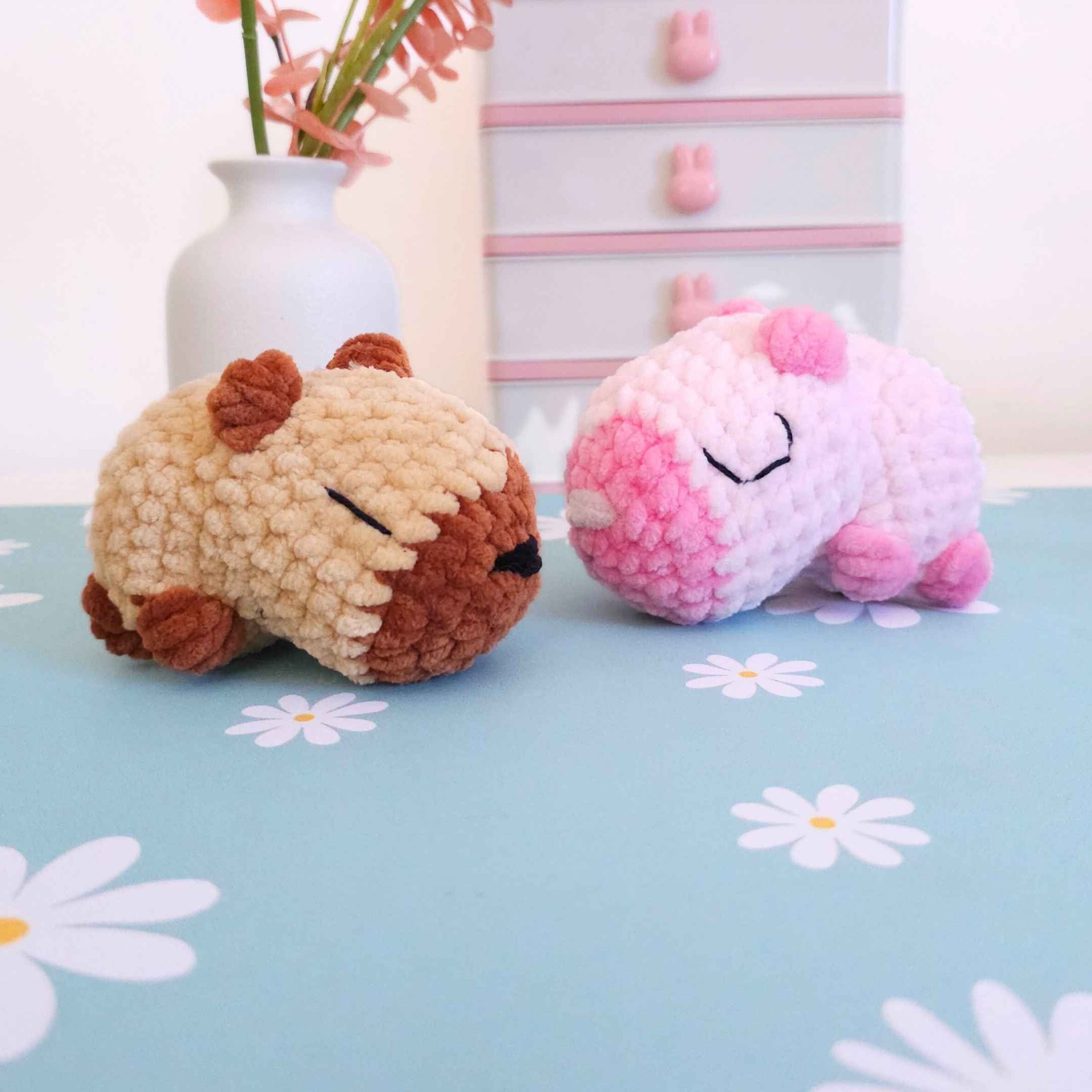 Cute Capybara No-Sew Amigurumi Crochet Pattern PDF - HUGurumi