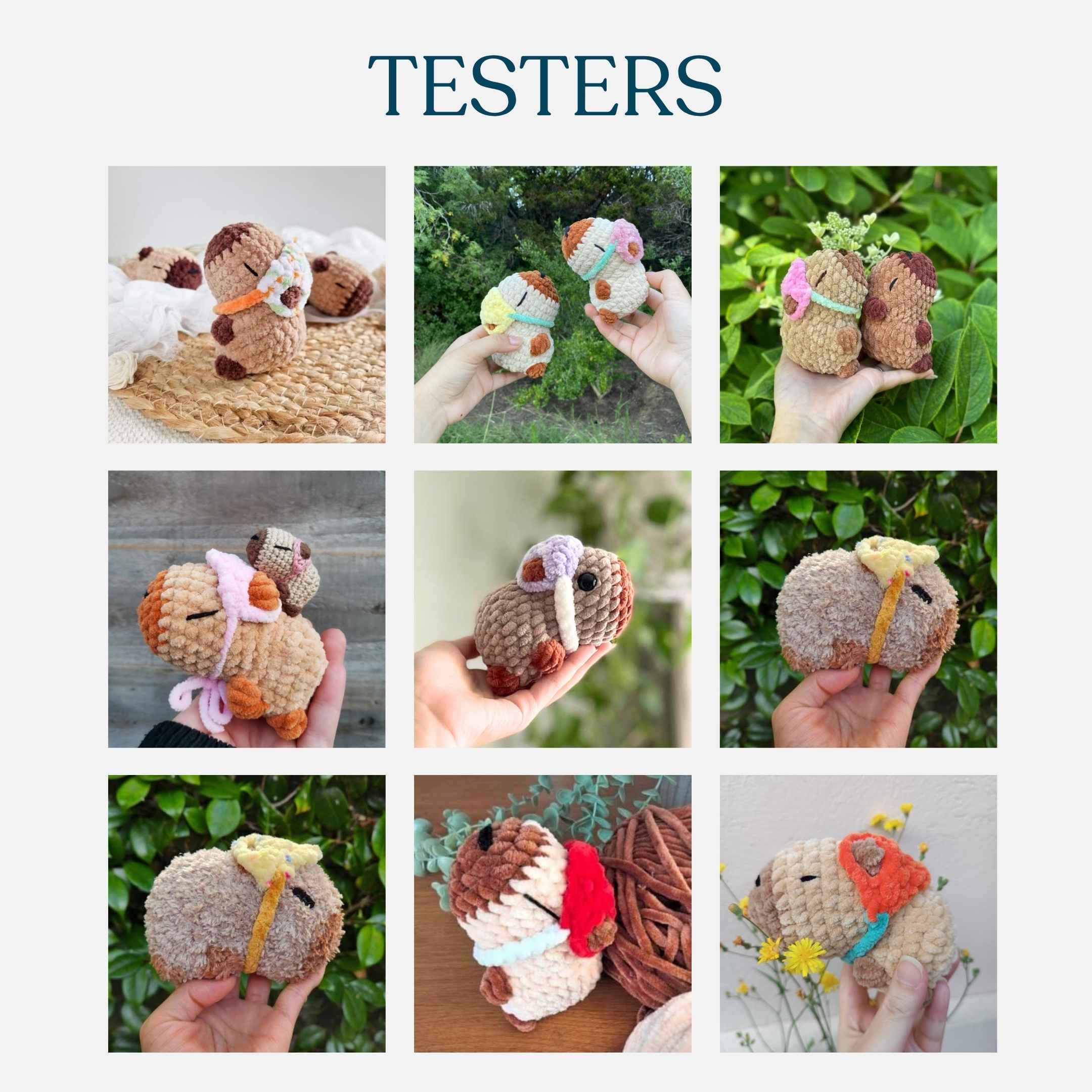 Cute Capybara No-Sew Amigurumi Crochet Pattern PDF - HUGurumi