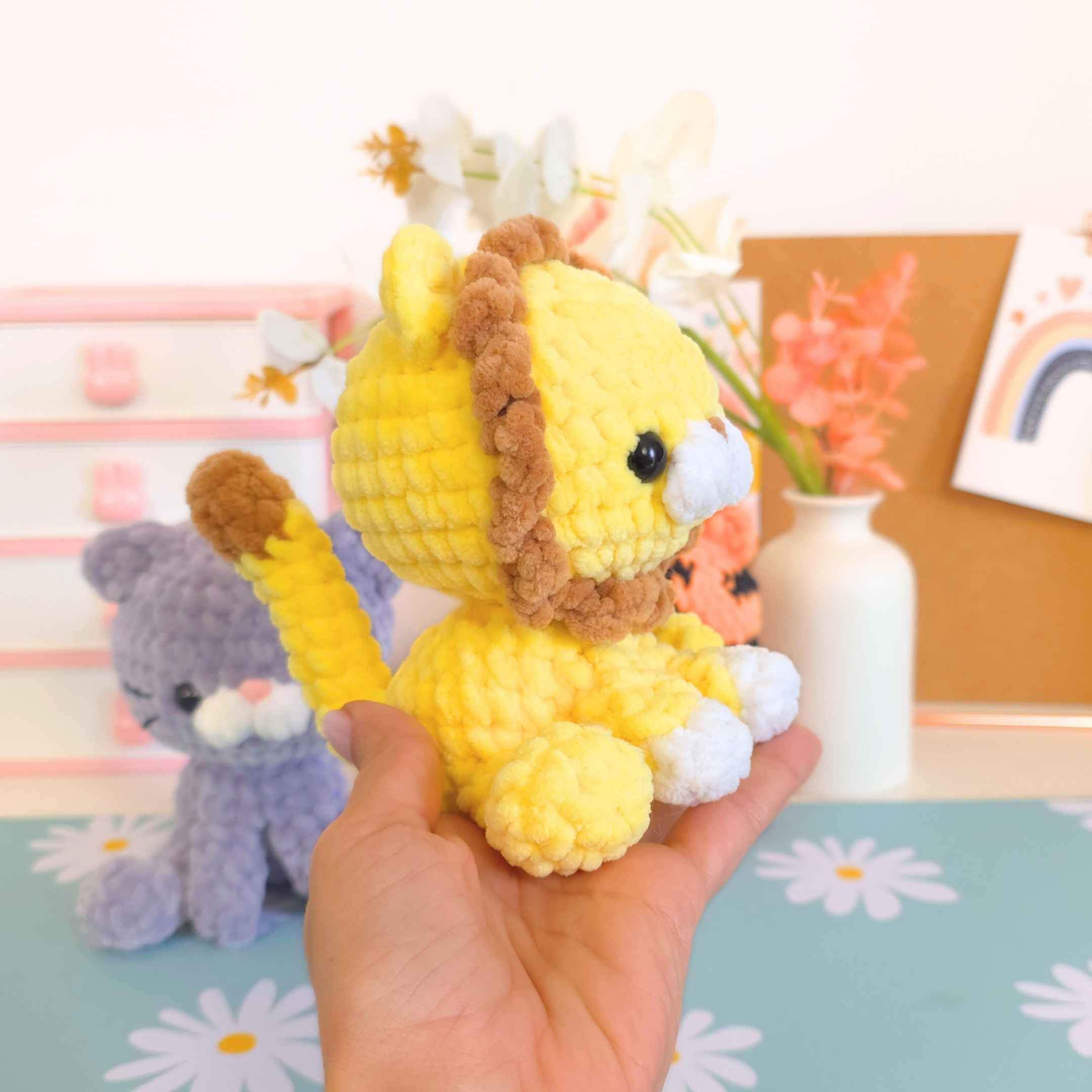 Cute Cat Lion Tiger No-Sew Amigurumi Crochet Pattern PDF Bundle - HUGurumi