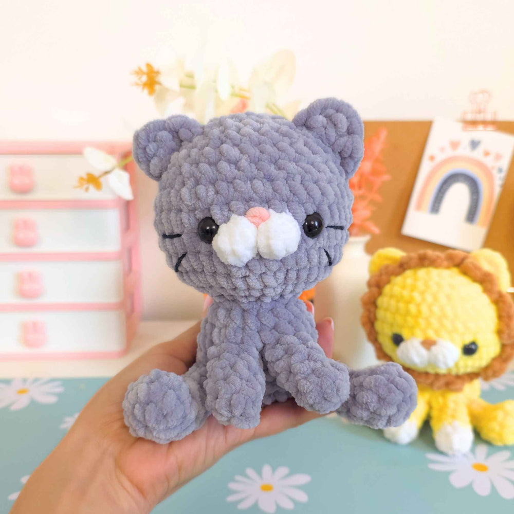 Cute Cat Lion Tiger No-Sew Amigurumi Crochet Pattern PDF Bundle - HUGurumi