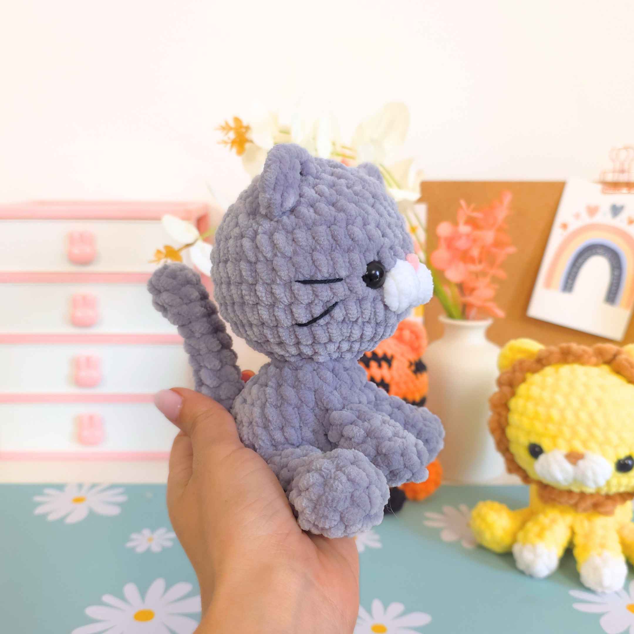 Cute Cat Lion Tiger No-Sew Amigurumi Crochet Pattern PDF Bundle - HUGurumi