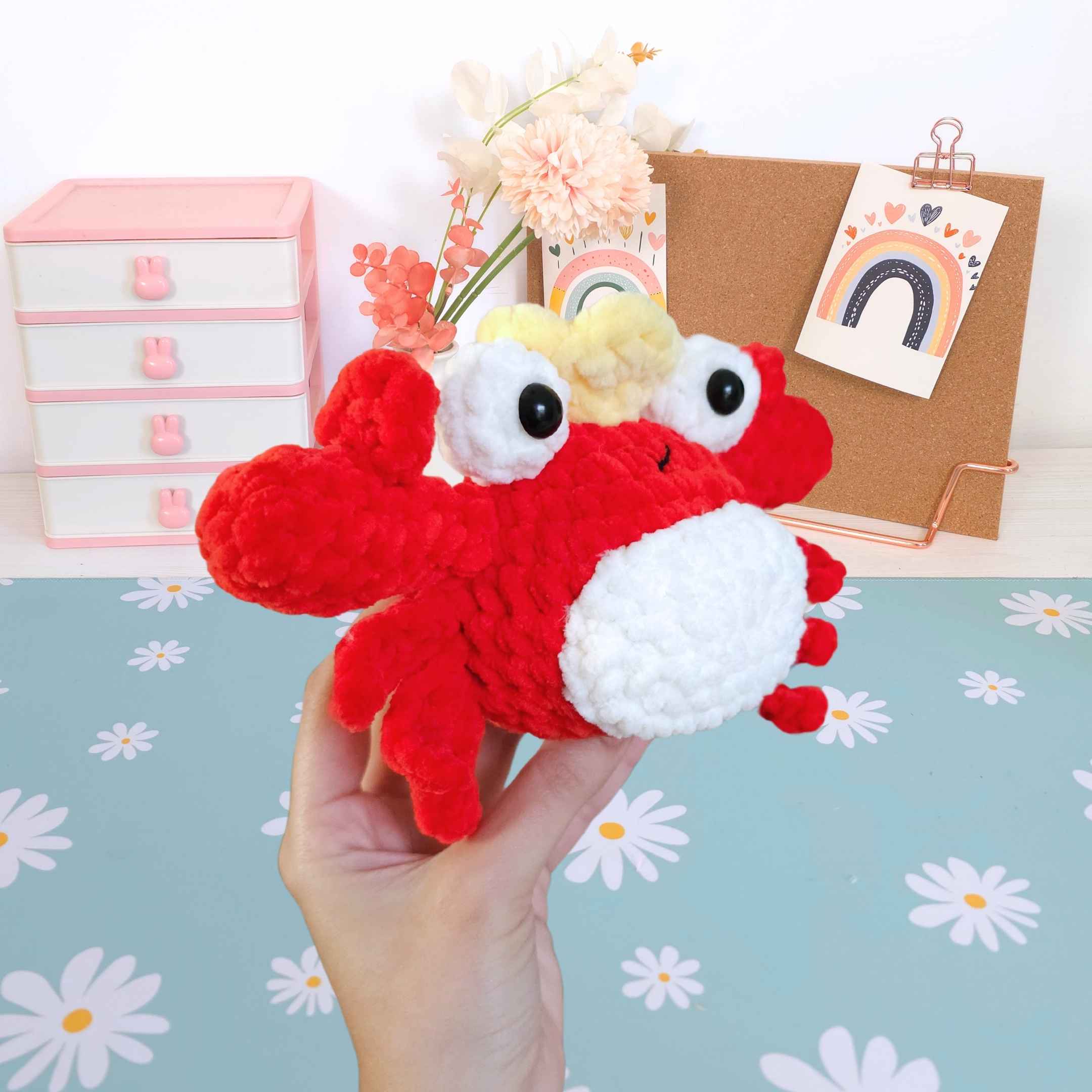 Cute King Crab Amigurumi Crochet Pattern PDF - HUGurumi