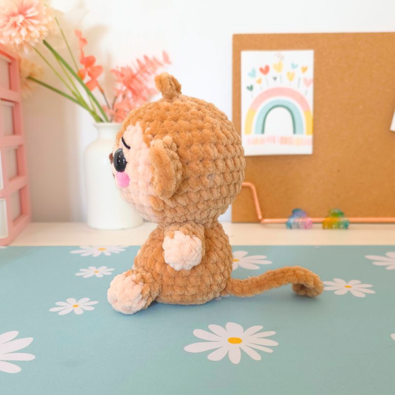 Monkey 2 in 1 – Low-Sew & No-Sew Amigurumi Crochet Pattern PDF