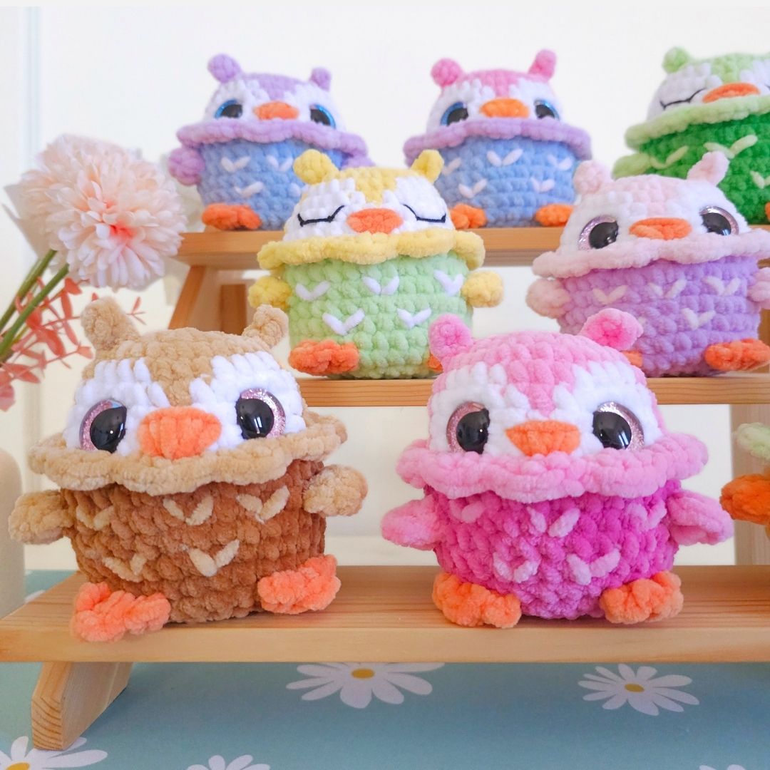 Cute Owl No-Sew Amigurumi Crochet Pattern PDF - HUGurumi