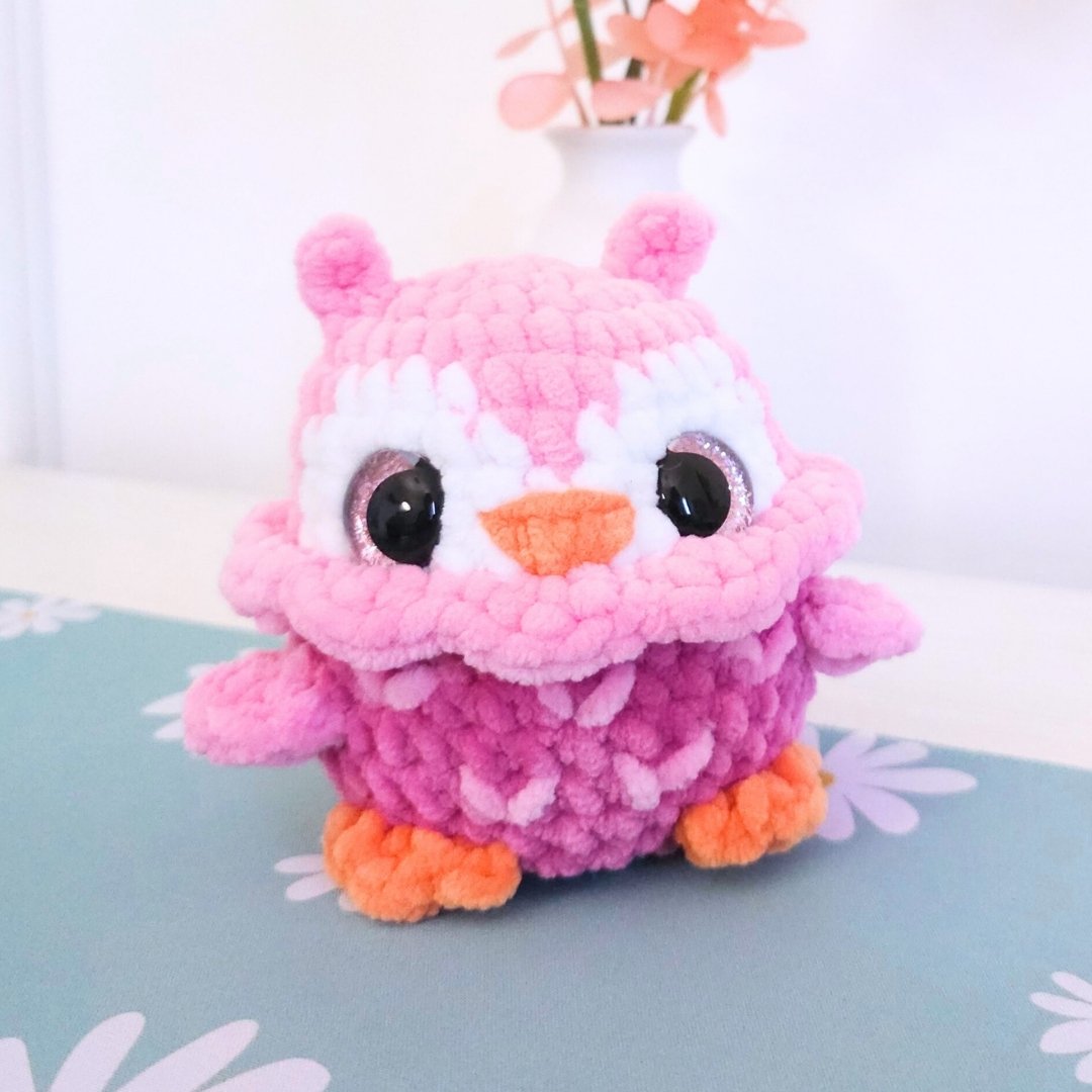 Cute Owl No-Sew Amigurumi Crochet Pattern PDF - HUGurumi