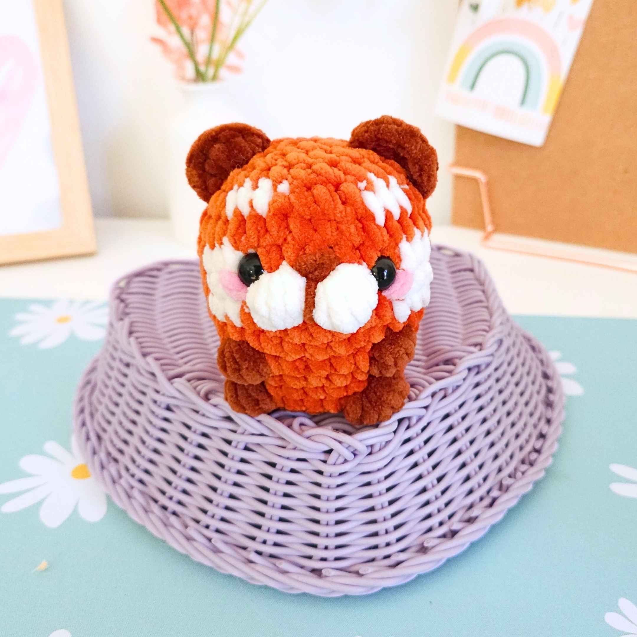 Cute Red Panda No-Sew Amigurumi Crochet Pattern PDF - HUGurumi