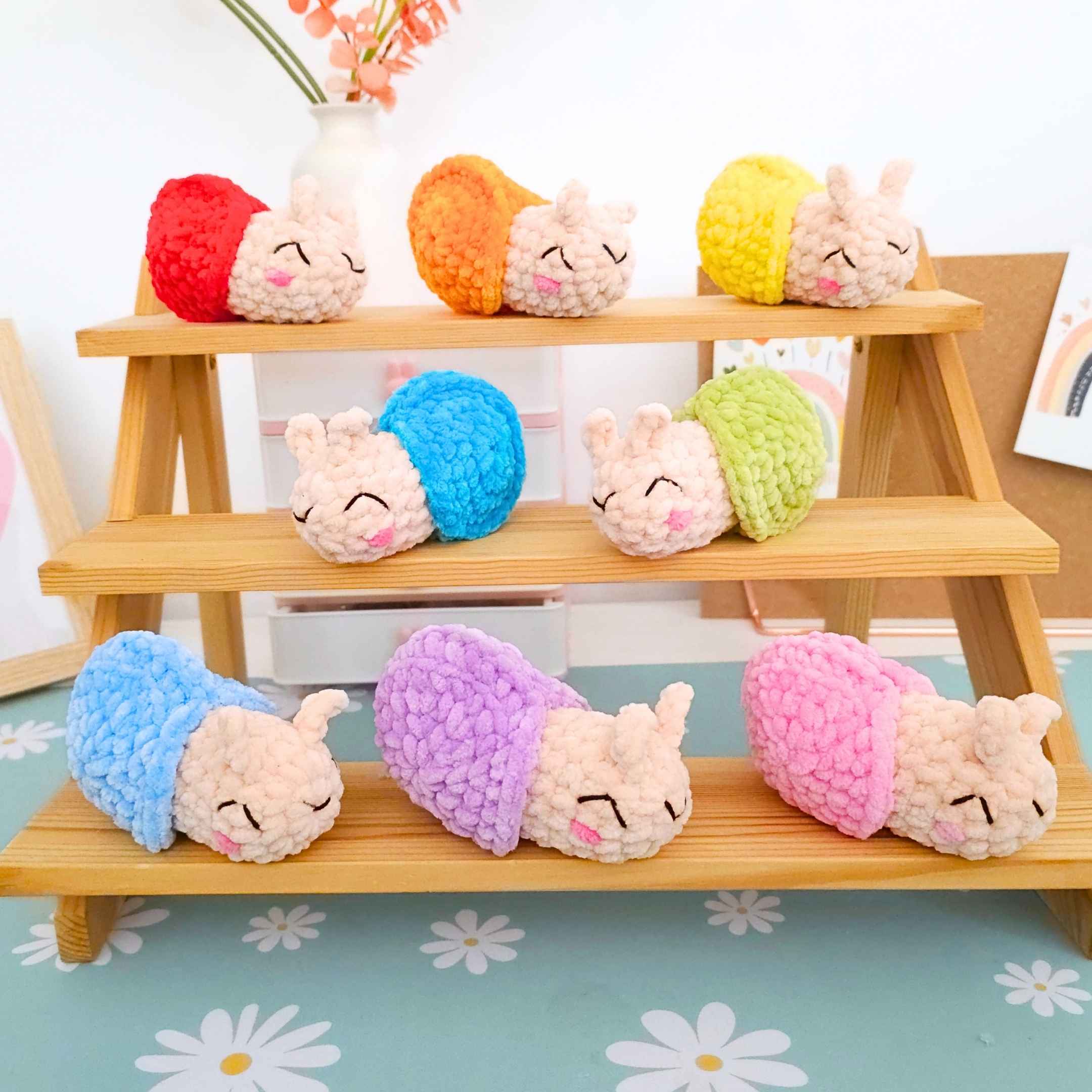 Cute Snail No-Sew Amigurumi Crochet Pattern PDF - HUGurumi